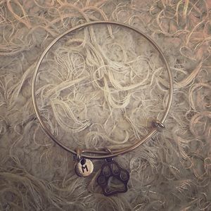 Paw print & monogram bracelet